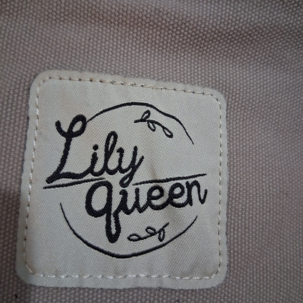 Lily Queen Beige Canvas Backpack - Picture 4 of 5